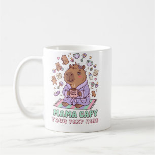 Funny Mama Capy Mother's Day Tired Mum Gift Coffee Mug