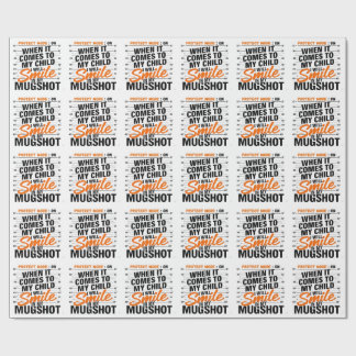 Funny Mama Protect Mode Sarcastic Mum Quote Shirt Wrapping Paper