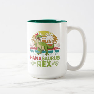 Funny Mama Saurus Rex Coffee Mug for Mom