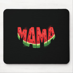 Funny Mama Watermelon Summer Fruit Family Matching Mouse Pad