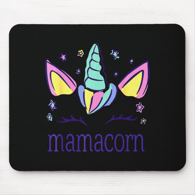 Funny Mamacorn Unicorn Costume Mom Mother's Day  Mouse Pad (Front)