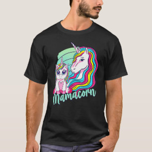 Funny Mamacorn Unicorn Mum Baby Girl Mama Cute Mot T-Shirt