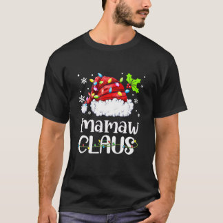 Funny Mamaw Claus Christmas Pyjamas Santa T-Shirt