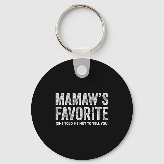 Funny Mamaw's Favorite Vintage  Key Ring (Front)