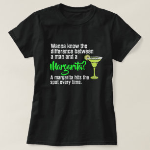 Funny man and a Margarita hit the spot spoof T-Shi T-Shirt