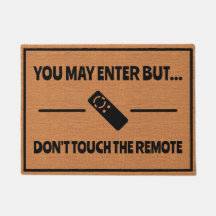 Funny Man Cave TV Remote Humour Rustic Minimalist
