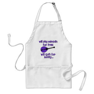funny mandolin standard apron