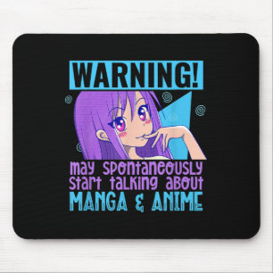 Funny Manga Anime Lover Otaku Weeb Quote Anime Gir Mouse Pad
