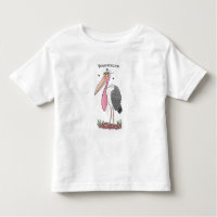 Funny marabou stork cartoon