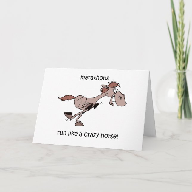 Funny marathon card (Front)