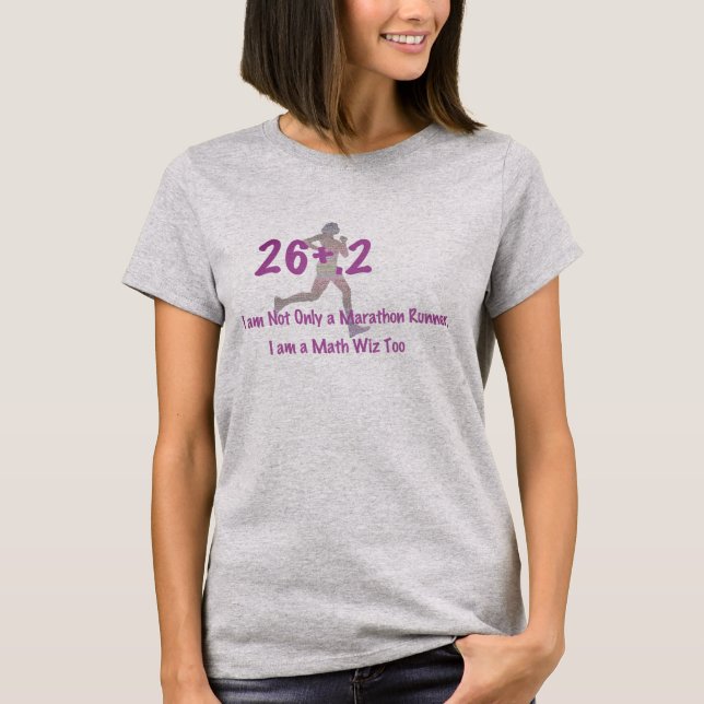 Funny marathon, I am a math wiz too Shirt Design (Front)