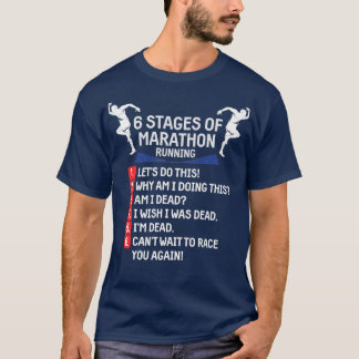Funny Marathon Running Humour Runner Marathoner T-Shirt