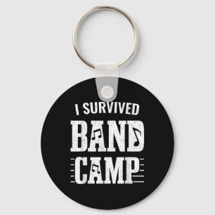 Funny Marching Band Gifts - I Survived Band Camp Key Ring