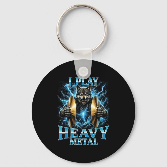 Funny marching band percussionist drumline key ring (Front)