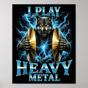Funny marching band percussionist drumline poster