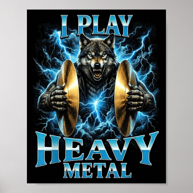 Funny marching band percussionist drumline poster (Front)