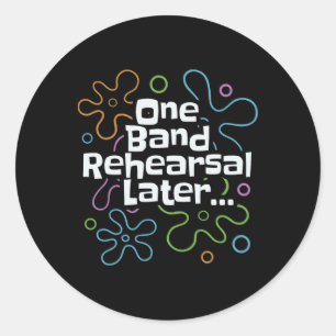 Funny Marching Bynd Director Music Teacher Classic Round Sticker