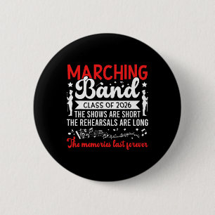 Funny Marching Nd Senior 2026 Cl Of 2026  6 Cm Round Badge