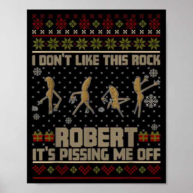 Funny Marcus The Worm I Don't Like This Rock Ugly  Poster (Front)