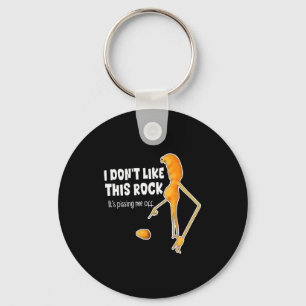 Funny Marcus The Worm Meme I Don't Like This Rock Key Ring