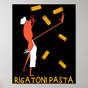 Funny Marcus The Worm Rigatoni Pasta Poster