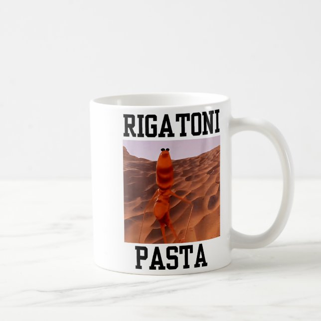 Funny Marcus The Worm Rigatoni Pasta Robert Meme T Coffee Mug (Right)