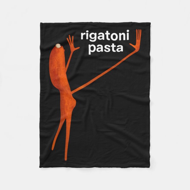 Funny Marcus The Worm Rigatoni Pasta Viral Meme  Fleece Blanket (Front)
