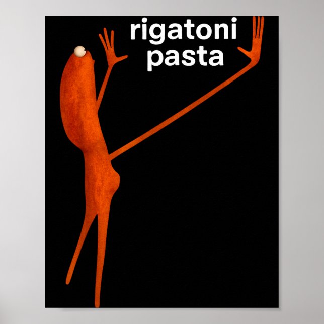 Funny Marcus The Worm Rigatoni Pasta Viral Meme  Poster (Front)