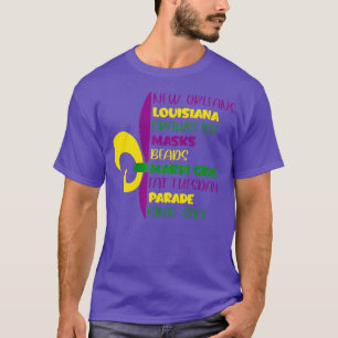 Funny Mardi Gras Carnaval New Orleans Louisiana Cr T-Shirt
