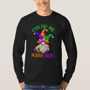 Funny Mardi Gras Carnival Gnome For Women And Men T-Shirt