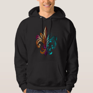 Funny Mardi Gras Carnival parade with beads party Hoodie