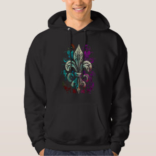 Funny Mardi Gras Carnival parade with beads party Hoodie