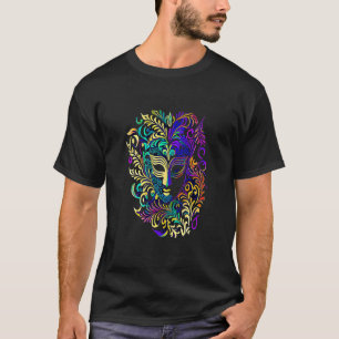 Funny Mardi Gras Carnival parade with beads party T-Shirt