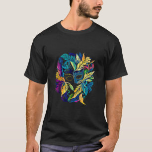 Funny Mardi Gras Carnival parade with beads party T-Shirt