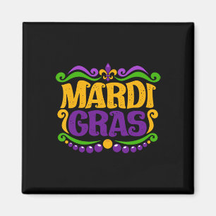Funny Mardi Gras Costume Mask On Festival Mardi Gr Magnet