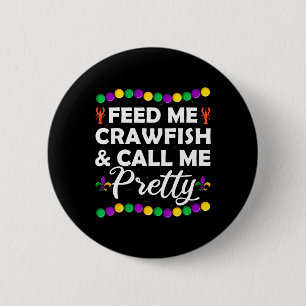 Funny Mardi Gras Craw-fish Festival Apparel 6 Cm Round Badge