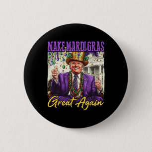 Funny Mardi Gras Donald Trump Mardi Gras American  6 Cm Round Badge