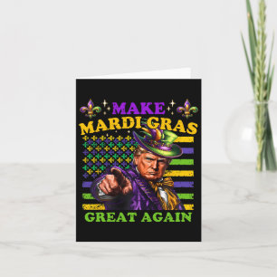 Funny Mardi Gras Donald Trump Mardi Gras American Card