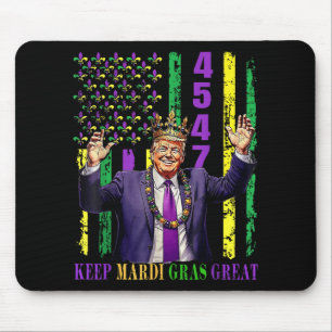 Funny Mardi Gras Donald Trump Mardi Gras American Mouse Pad