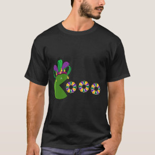 Funny Mardi Gras Hat Eating King Cakes - Mardi Gra T-Shirt