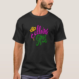 Funny Mardi Gras Mask New Orleans Parade Carnival T-Shirt