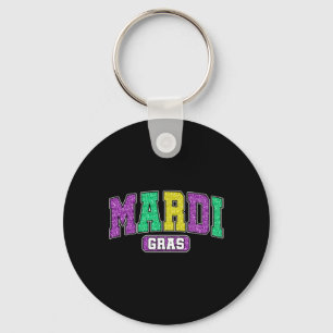 Funny Mardi Gras Parade Outfit Graphic Men Women K Key Ring