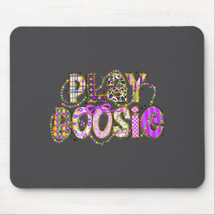 Funny Mardi Gras Play Boosie Beads New Orleans Fat Mouse Pad