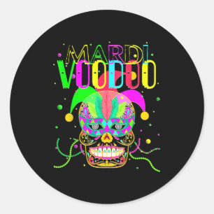 Funny Mardi Gras Shirt New Orleans Shirts Mardi Gr Classic Round Sticker