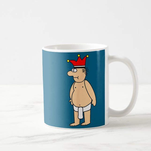 Funny mardi gras springbreak cartoon cologne desig coffee mug (Right)