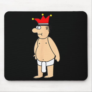 Funny mardi gras springbreak cartoon cologne desig mouse pad