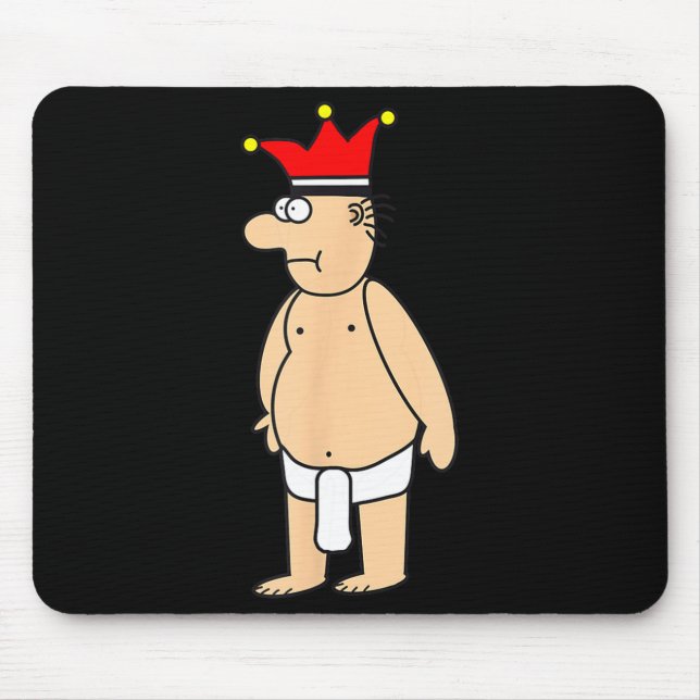 Funny mardi gras springbreak cartoon cologne desig mouse pad (Front)
