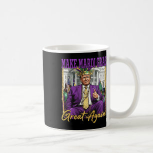 Funny Mardi Gras Trump 2026 Fat Tuesday Carnival M Coffee Mug