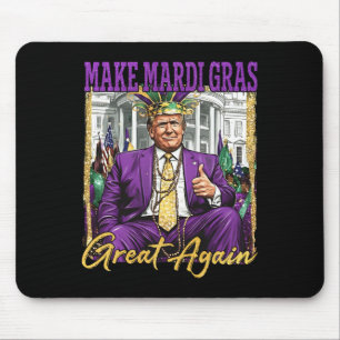 Funny Mardi Gras Trump 2026 Fat Tuesday Carnival M Mouse Pad