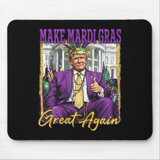 Funny Mardi Gras Trump 2026 Fat Tuesday Carnival M Mouse Pad